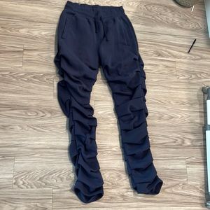 Stacked custom sweat pants